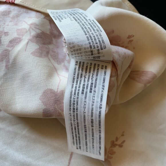 Abercrombie & Fitch *NWT Floral Lace Maxi Dress Cream Red Slip Dress Size S - Picture 12 of 12